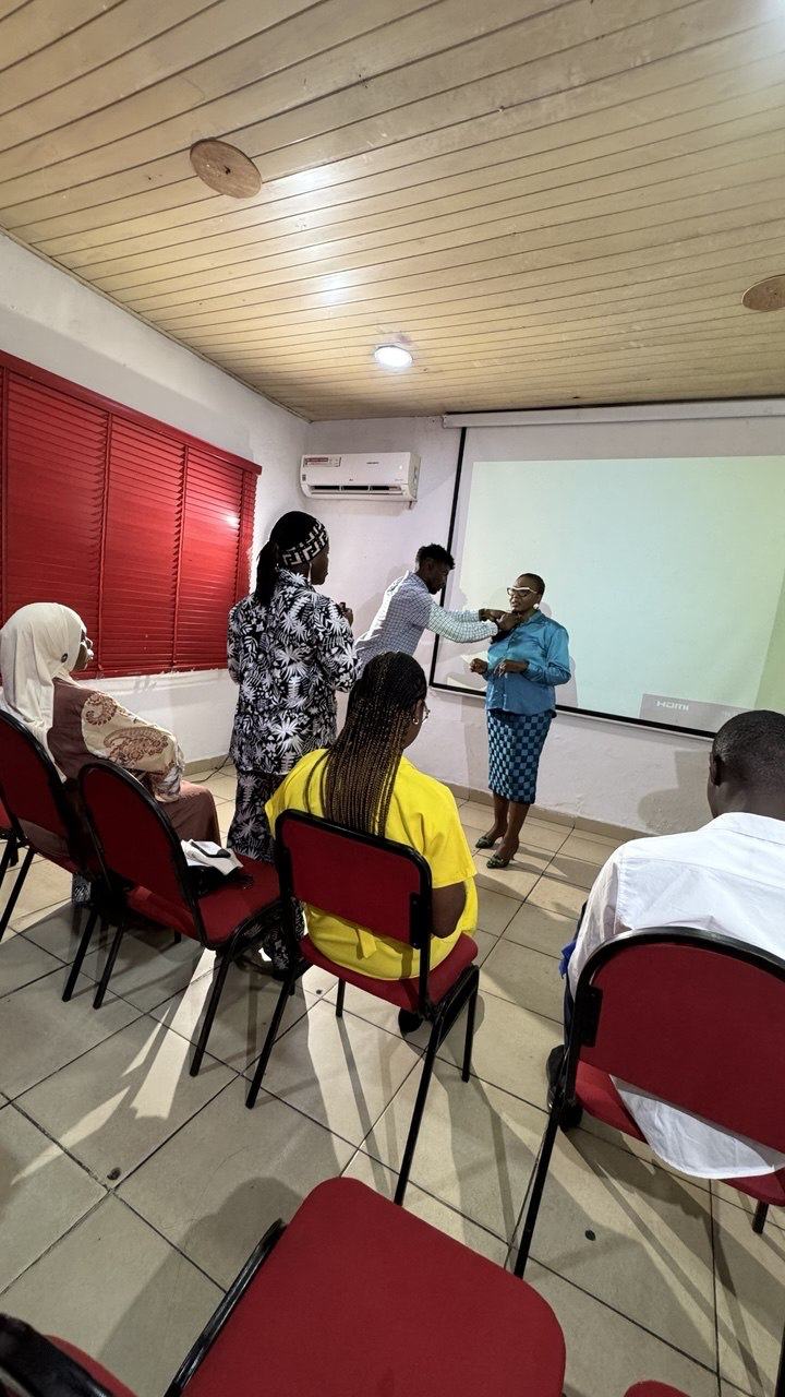 Students at offline training session